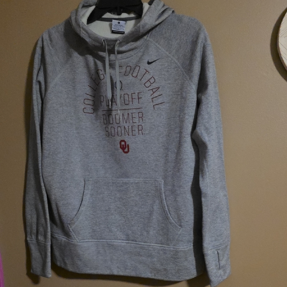Nike Gray College Football Hoodie
